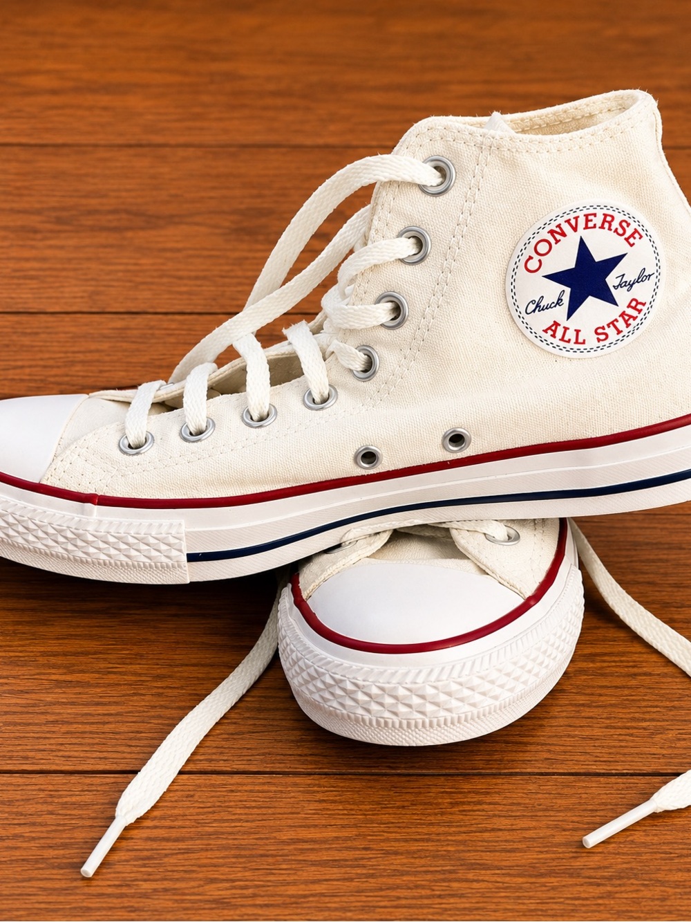 Converse Chuck Taylor All Star High Top Sneakers Youth Size 3 White Canvas